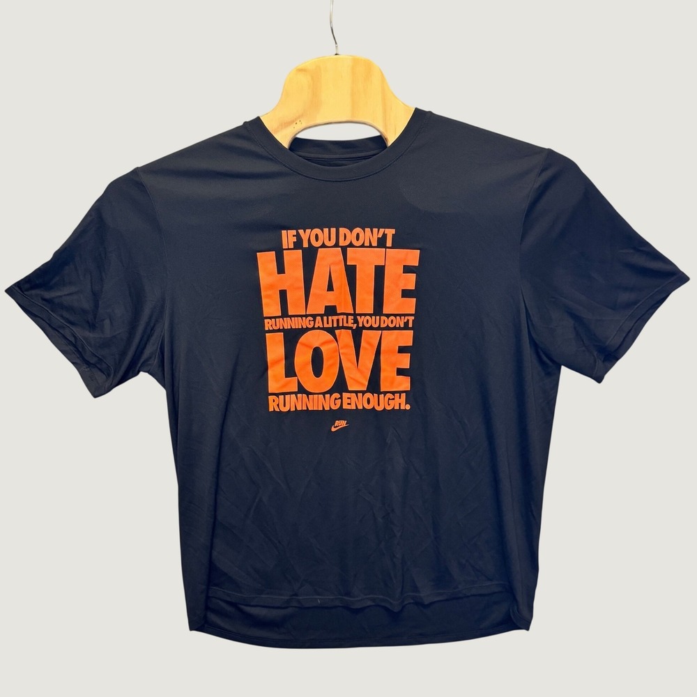 2272 | Nike Running Dri-FIT Graphic Training Performance Tee Black Orange XL